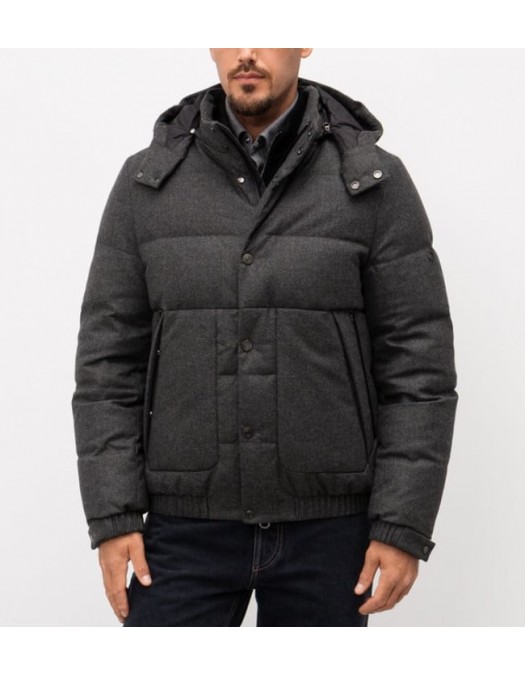 Geaca STEFANO RICCI, Gray wool and cashmere down jacket - M6J5400070MA0020M020 Geaca STEFANO RICCI, Gray wool and cashmere down jacket - M6J5400070MA0020M020
