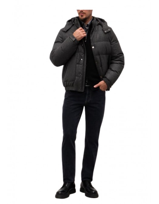 Geaca STEFANO RICCI, Gray wool and cashmere down jacket - M6J5400070MA0020M020 Geaca STEFANO RICCI, Gray wool and cashmere down jacket - M6J5400070MA0020M020