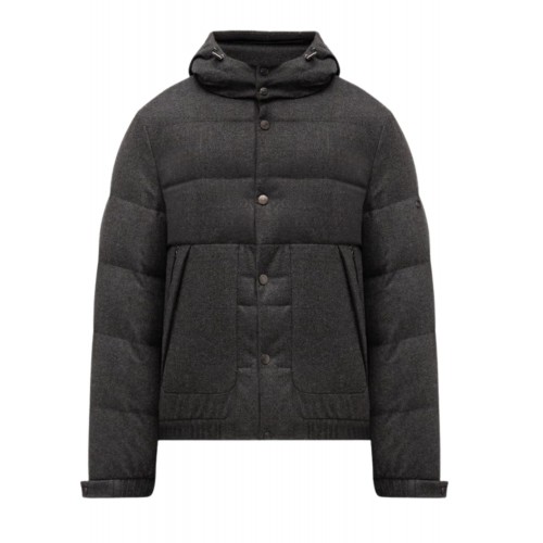 Geaca STEFANO RICCI, Gray wool and cashmere down jacket Geaca STEFANO RICCI, Gray wool and cashmere down jacket