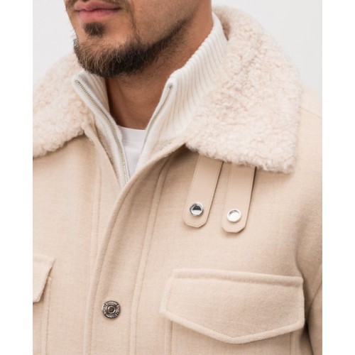 Jacheta STEFANO RICCI, Beige wool jacket Jacheta STEFANO RICCI, Beige wool jacket