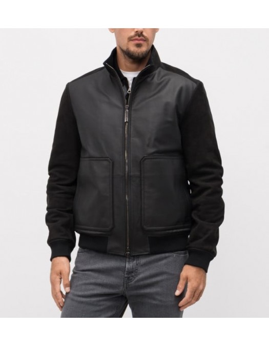Jacheta STEFANO RICCI, Black nubuck jacket - M7J5300200MKOTGN999 Jacheta STEFANO RICCI, Black nubuck jacket - M7J5300200MKOTGN999