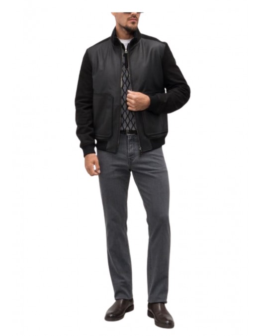 Jacheta STEFANO RICCI, Black nubuck jacket - M7J5300200MKOTGN999 Jacheta STEFANO RICCI, Black nubuck jacket - M7J5300200MKOTGN999