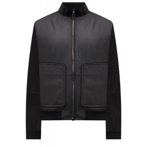Jacheta STEFANO RICCI, Black nubuck jacket Jacheta STEFANO RICCI, Black nubuck jacket