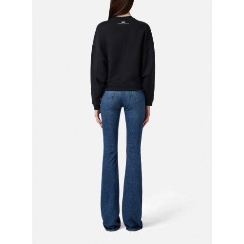 Bluza ELISABETTA FRANCHI,Cotton sweatshirt with lettering print Bluza ELISABETTA FRANCHI,Cotton sweatshirt with lettering print