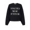 Bluza ELISABETTA FRANCHI,Cotton sweatshirt with lettering print