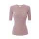 Tricou ELISABETTA FRANCHI,Ribbed knit top with breast pocket - MK10B56E2EA4