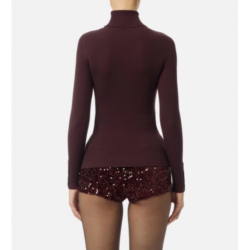 Bluza ELISABETTA FRANCHI,Ribbed knit top with breast pocket Bluza ELISABETTA FRANCHI,Ribbed knit top with breast pocket