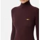Bluza ELISABETTA FRANCHI,Ribbed knit top with breast pocket - MK11B56E2EA4