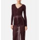 Bluza ELISABETTA FRANCHI,Ribbed knit top with breast pocket - MK12B56E2EA4