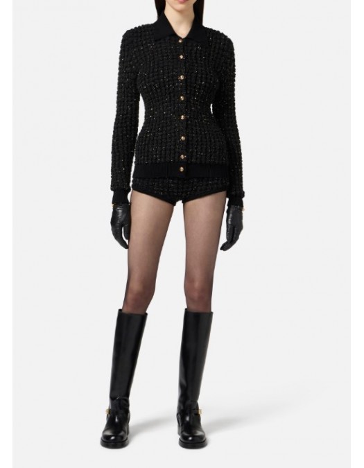 Bluza ELISABETTA FRANCHI, Bouclé cardigan with sequins - MK19Q56E3110 Bluza ELISABETTA FRANCHI, Bouclé cardigan with sequins - MK19Q56E3110