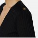 Bluza ELISABETTA FRANCHI,Viscose top with logo details - MK21S56E2110