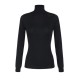 Bluza ELISABETTA FRANCHI,Wool jumper with jacquard micro-logo,Black - MK23S56E2110 Bluza ELISABETTA FRANCHI,Wool jumper with jacquard micro-logo,Black - MK23S56E2110