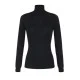 Bluza ELISABETTA FRANCHI,Wool jumper with jacquard micro-logo,Black - MK23S56E2110