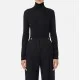 Bluza ELISABETTA FRANCHI,Wool jumper with jacquard micro-logo,Black - MK23S56E2110
