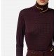 Bluza ELISABETTA FRANCHI,Wool jumper with jacquard micro-logo - MK23S56E2EA4 Bluza ELISABETTA FRANCHI,Wool jumper with jacquard micro-logo - MK23S56E2EA4