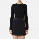 Pulover ELISABETTA FRANCHI,Wool jumper with jacquard micro-logo - MK24S56E2110