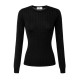 Pulover ELISABETTA FRANCHI,Wool jumper with jacquard micro-logo - MK24S56E2110