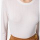 Pulover ELISABETTA FRANCHI,Wool jumper with jacquard micro-logo,White - MK24S56E2360