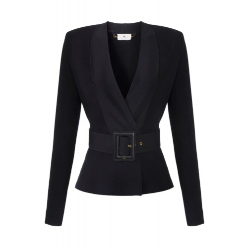 Sacou ELISABETTA FRANCHI, JACKET WITH BELT Sacou ELISABETTA FRANCHI, JACKET WITH BELT