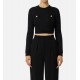 Bluza ELISABETTA FRANCHI,Knit top with sequins, Black - MK56T57E2110