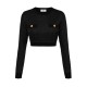 Bluza ELISABETTA FRANCHI,Knit top with sequins, Black - MK56T57E2110