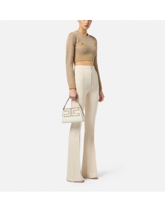 Bluza ELISABETTA FRANCHI,Knit top with sequins - MK56T57E2EA2