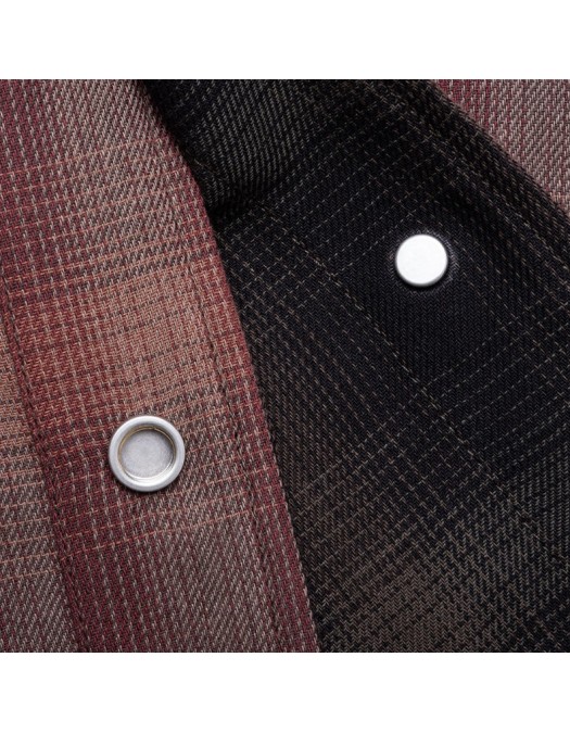 Camasa Represent, BONDED REVERSIBLE CHECK SHIRT - NERO - MLM10010517
