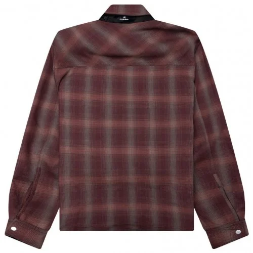 Camasa Represent, BONDED REVERSIBLE CHECK SHIRT - NERO