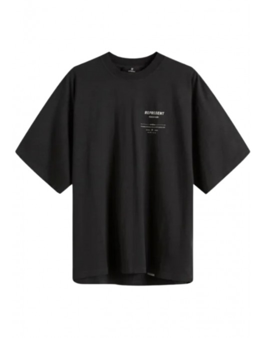 Tricou Represent Revere Manor, Oversized fit Black - MLM10028604