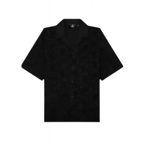 Camasa REPRESENT AOP Towel Shirt - Black