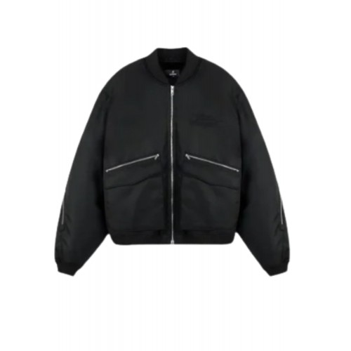 Geaca REPRESENT, Zip Back Bomber, Black Geaca REPRESENT, Zip Back Bomber, Black