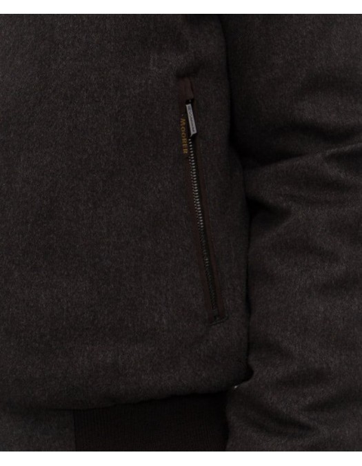 JACHETA MOORER,BELLATI brown down jacket made of wool and cashmere with sheepskin - MOUBO100097TEPA203DG