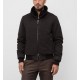 JACHETA MOORER,BELLATI brown down jacket made of wool and cashmere with sheepskin - MOUBO100097TEPA203DG