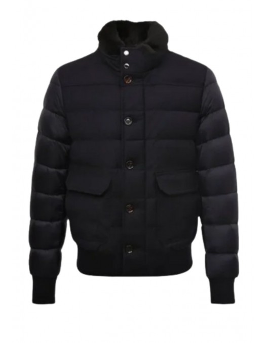 Geaca MOORER, Boomer, Wool, Navy Blue - MOUGI100177TEPA23 Geaca MOORER, Boomer, Wool, Navy Blue - MOUGI100177TEPA23