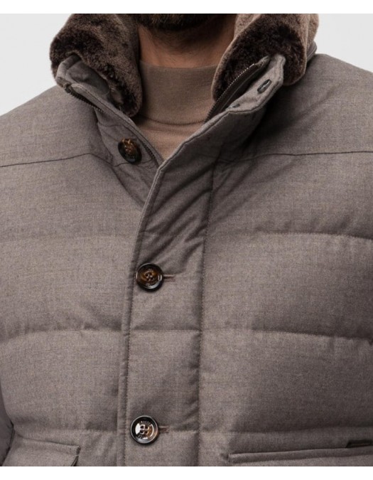 Geaca MOORER, Boomer, Wool, Beige - MOUGI100177TEPAC48 Geaca MOORER, Boomer, Wool, Beige - MOUGI100177TEPAC48