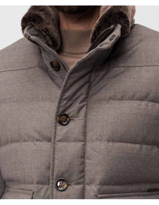 Geaca MOORER, Boomer, Wool, Beige - MOUGI100177TEPAC48 Geaca MOORER, Boomer, Wool, Beige - MOUGI100177TEPAC48