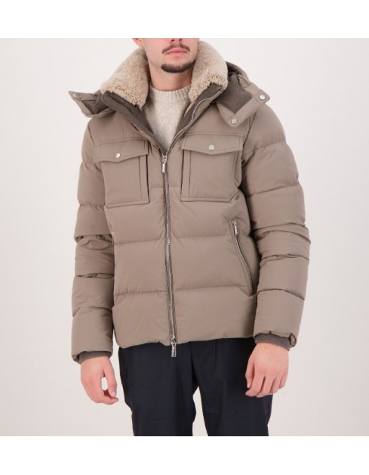 Geaca MOORER, Alarick-KN Jas Beige - MOUGI101114TEPA009 Geaca MOORER, Alarick-KN Jas Beige - MOUGI101114TEPA009