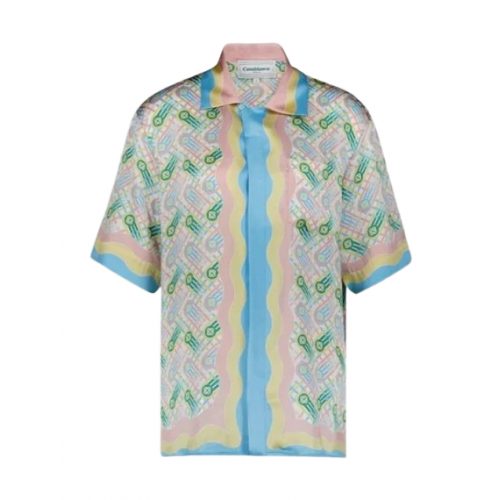 Camasa Casablanca, Pastel Print, MPS24SH00301PINGPONG Camasa Casablanca, Pastel Print, MPS24SH00301PINGPONG