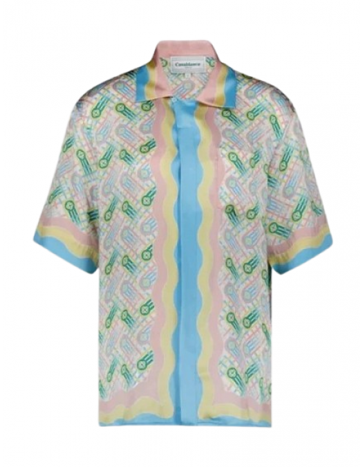 Camasa Casablanca, Pastel Print, MPS24SH00301PINGPONG - MPS24SH00301PINGPONG Camasa Casablanca, Pastel Print, MPS24SH00301PINGPONG - MPS24SH00301PINGPONG