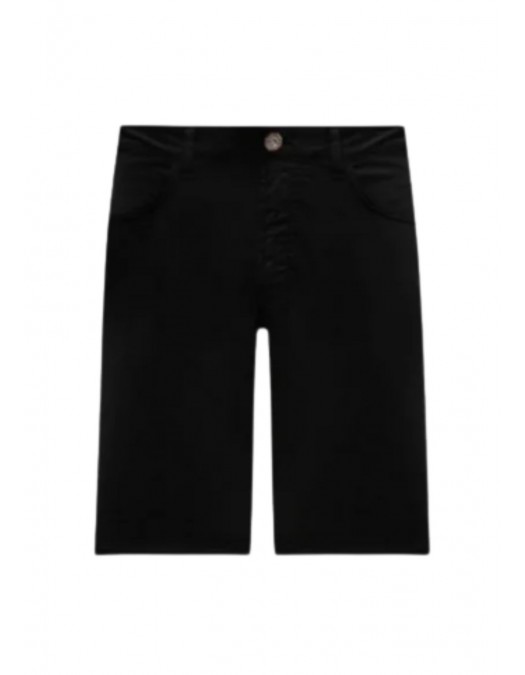 Pantaloni scurti STEFANO RICCI, Logo Insert, Cotton, Black - MST5200290T0182N999 Pantaloni scurti STEFANO RICCI, Logo Insert, Cotton, Black - MST5200290T0182N999