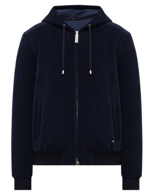 Jacheta STEFANO RICCI, Blue velvet jacket with cashmere - MZJ5300090CTC01T9005 Jacheta STEFANO RICCI, Blue velvet jacket with cashmere - MZJ5300090CTC01T9005