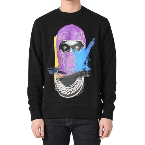 Bluza Ih Nom Uh Nit, Bumbac, Mask Print Bluza Ih Nom Uh Nit, Bumbac, Mask Print