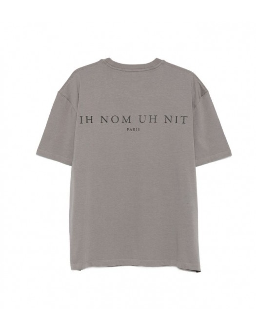 Tricou IH NOM UH NIT, Grey graphic-print T-shirt - NUW25231C48