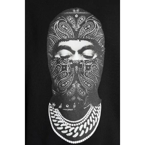 Bluza Ih Nom Uh Nit,Mask Printed Crewneck Sweatshirt