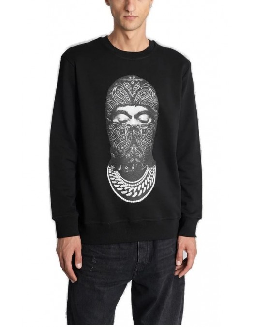 Bluza Ih Nom Uh Nit,Mask Printed Crewneck Sweatshirt - NUW25232009
