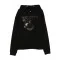 HANORAC IH NOM UH NIT, Black dog-print sweatshirt
