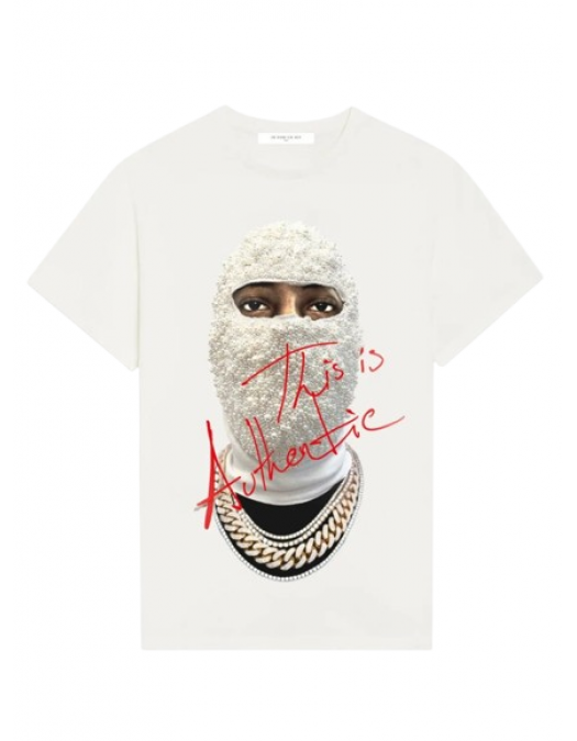 Tricou IH NOM UH NIT, This Is Authentic Mask, Regular, White - NUW25259081