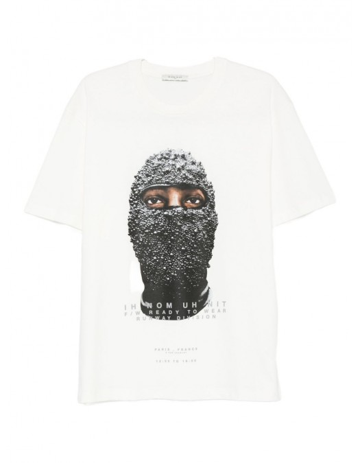 Tricou Ih Nom Uh Nit,White mask-print T-shirt - NUW25265081