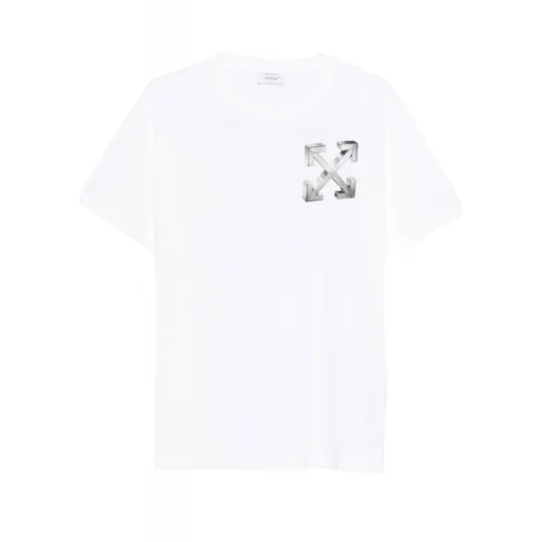TRICOU OFF WHITE,Arrows-print T-shirt