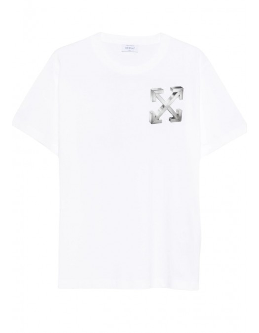 TRICOU OFF WHITE,Arrows-print T-shirt - OMAA027F25JER00A0172